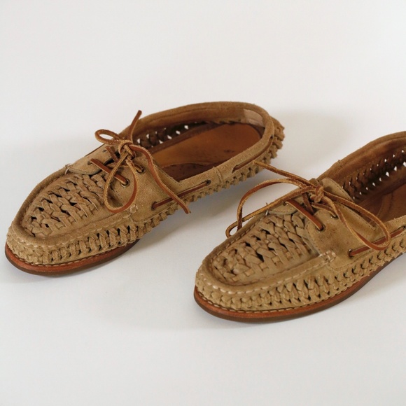 Frye Shoes Quincy Woven Boat Shoe Poshmark